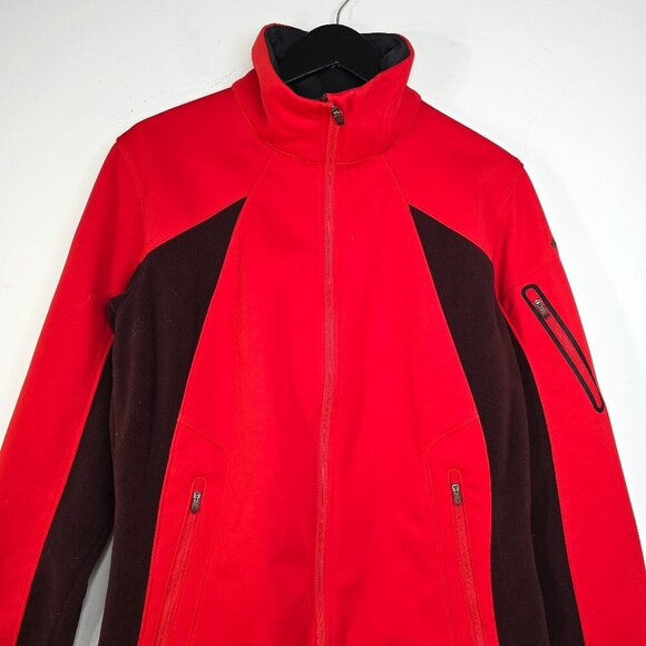 Columbia Red Maroon Fleece Soft Shell Titanium Omni Heat Jacket - Picture 2 of 7